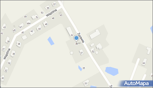 Jagatowo, Żurawia, 39, mapa Jagatowo