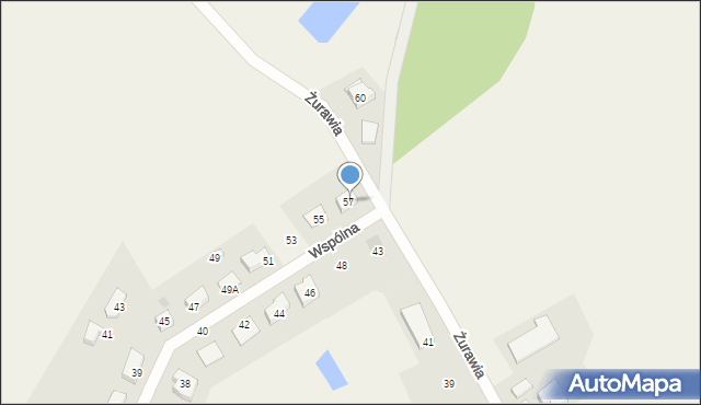 Jagatowo, Żurawia, 57, mapa Jagatowo