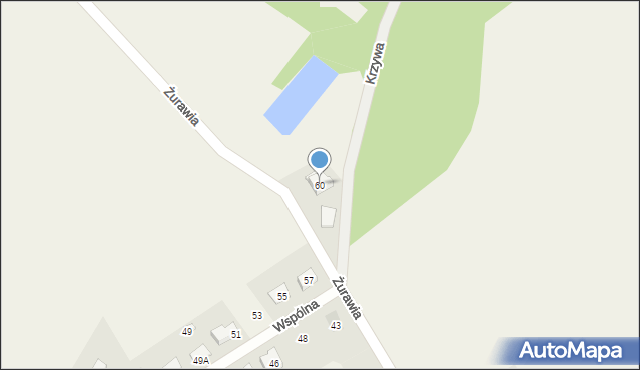 Jagatowo, Żurawia, 60, mapa Jagatowo