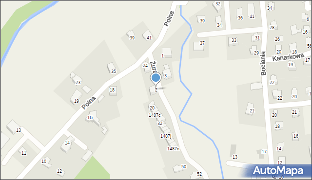 Jasienica, Żurawia, 2, mapa Jasienica