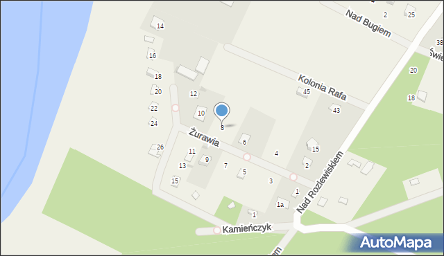 Kamieńczyk, Żurawia, 8, mapa Kamieńczyk