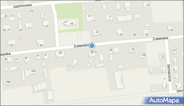 Kmiecin, Żuławska, 27, mapa Kmiecin
