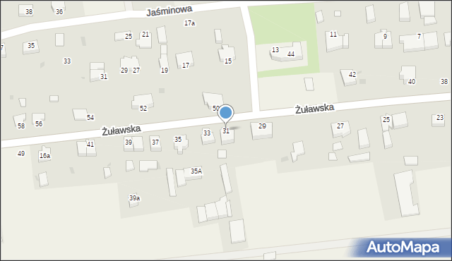 Kmiecin, Żuławska, 31, mapa Kmiecin