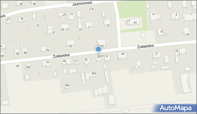 Kmiecin, Żuławska, 33, mapa Kmiecin