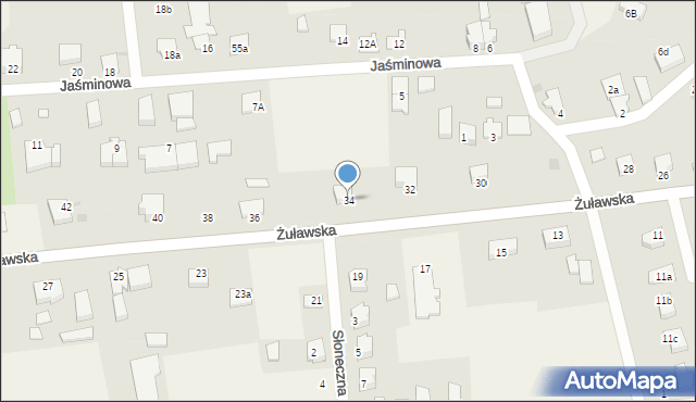 Kmiecin, Żuławska, 34, mapa Kmiecin