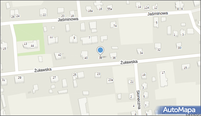 Kmiecin, Żuławska, 38, mapa Kmiecin