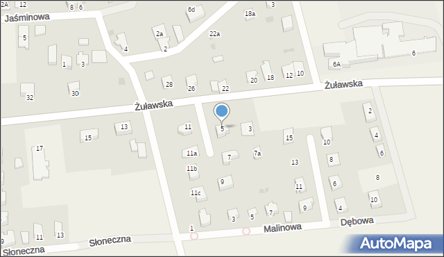 Kmiecin, Żuławska, 5, mapa Kmiecin