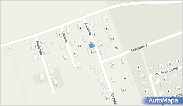 Konradowo, Żurawia, 6, mapa Konradowo