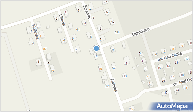 Konradowo, Żurawia, 8, mapa Konradowo