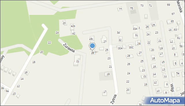 Kopalino, Żurawia, 18, mapa Kopalino