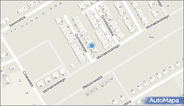 Kórnik, Żurowskiego Romualda, ks., 4, mapa Kórnik