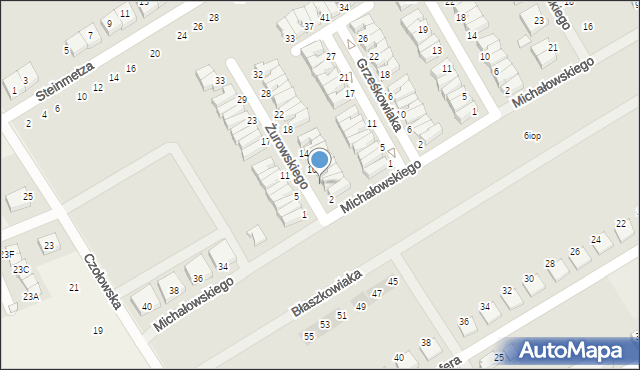 Kórnik, Żurowskiego Romualda, ks., 6, mapa Kórnik