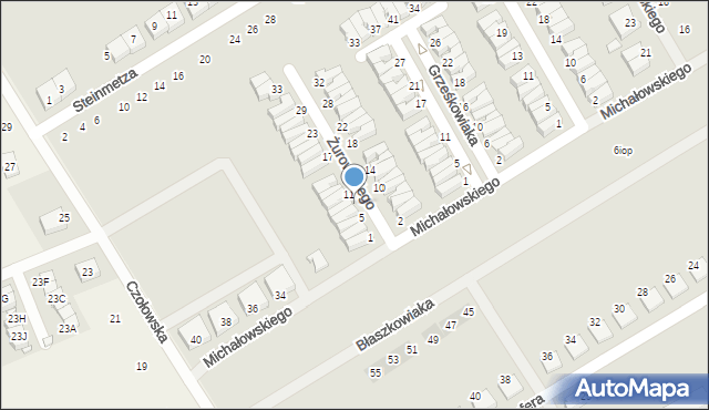 Kórnik, Żurowskiego Romualda, ks., 9, mapa Kórnik