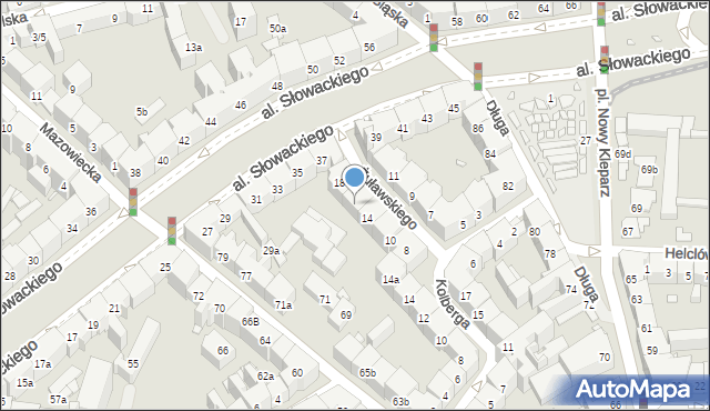 Kraków, Żuławskiego Jerzego, 16, mapa Krakowa