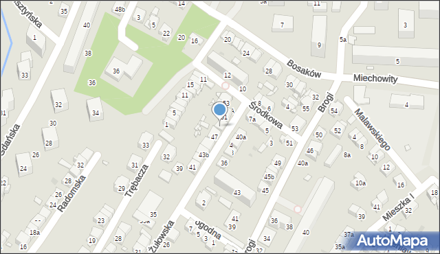 Kraków, Żułowska, 49, mapa Krakowa