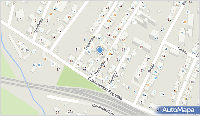 Kraków, Żułowska, 7, mapa Krakowa