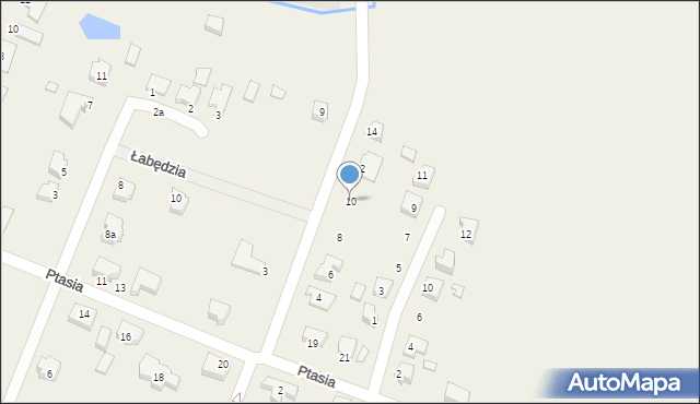 Kruszyna, Żurawia, 10, mapa Kruszyna