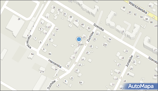 Kwidzyn, Zuchów, 17, mapa Kwidzyn