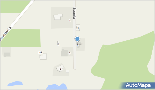 Kwilcz, Żurawia, 6, mapa Kwilcz
