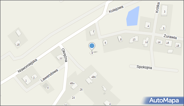 Lipowiec, Żurawia, 4, mapa Lipowiec