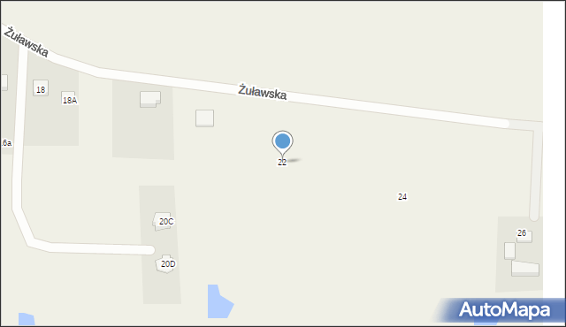 Lisewiec, Żuławska, 22, mapa Lisewiec