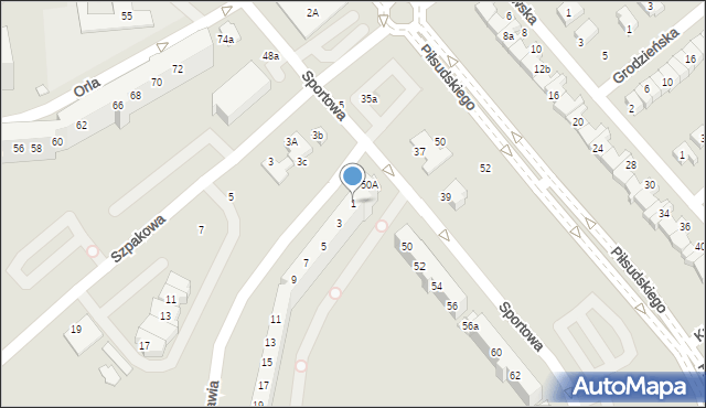 Lubin, Żurawia, 1, mapa Lubin