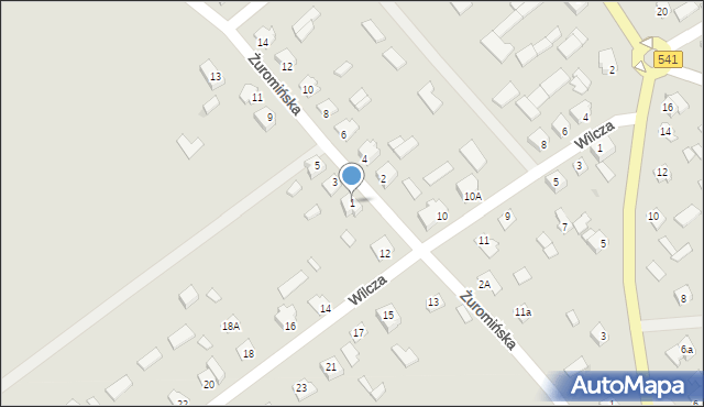 Lubowidz, Żuromińska, 1, mapa Lubowidz