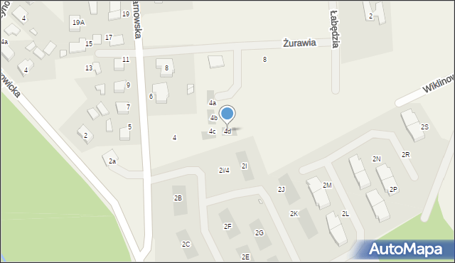 Lusówko, Żurawia, 4d, mapa Lusówko