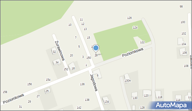 Michałowice, Żurawinowa, 19, mapa Michałowice