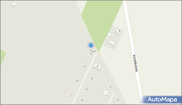 Milanówek, Żurawia, 11, mapa Milanówek