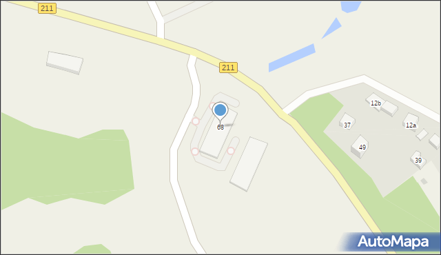 Mojusz, Żurawia, 1, mapa Mojusz