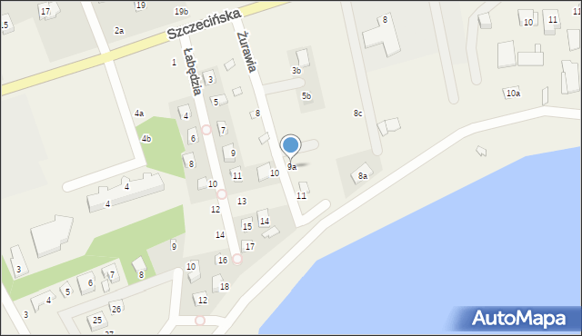 Morzyczyn, Żurawia, 9a, mapa Morzyczyn