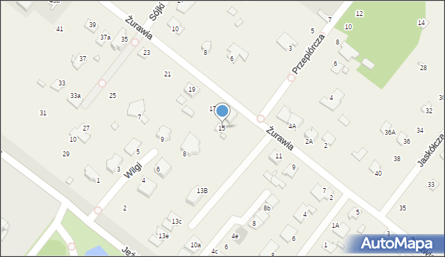 Myślęcinek, Żurawia, 15, mapa Myślęcinek