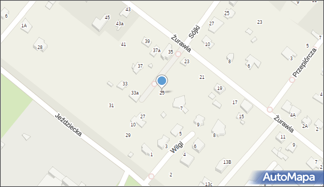 Myślęcinek, Żurawia, 25, mapa Myślęcinek