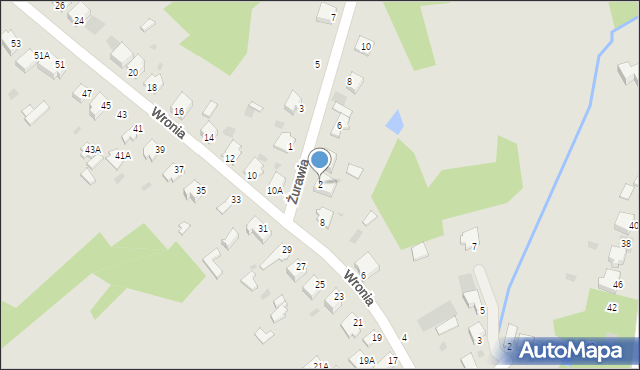 Myszków, Żurawia, 2, mapa Myszków