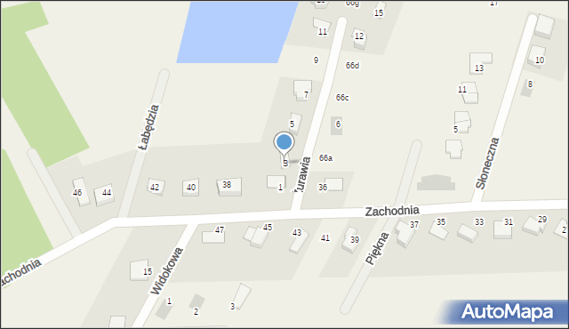 Nieciszów, Żurawia, 3, mapa Nieciszów