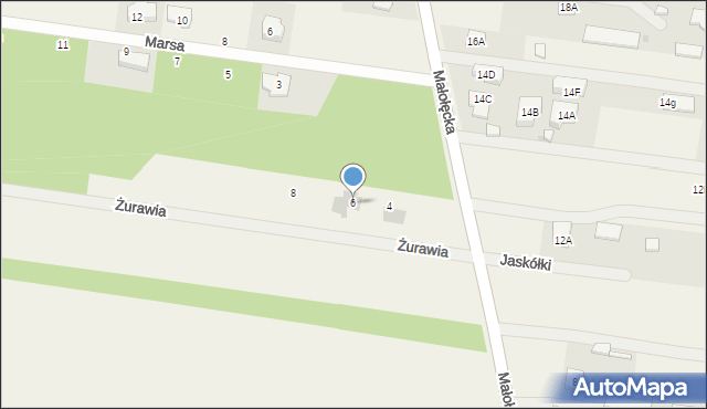 Nieporęt, Żurawia, 6, mapa Nieporęt