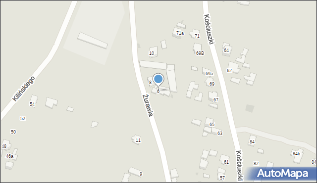 Nisko, Żurawia, 6, mapa Nisko