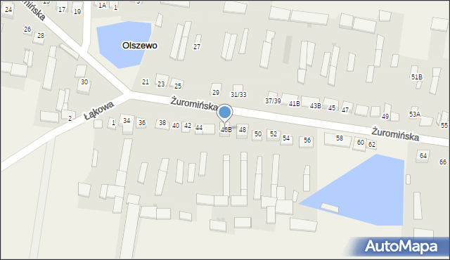Olszewo, Żuromińska, 46B, mapa Olszewo