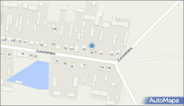 Olszewo, Żuromińska, 61, mapa Olszewo