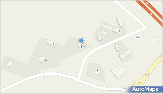 Orłowo, Żuławska, 6, mapa Orłowo