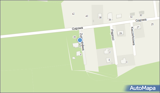 Ostrów, Żurawinowa, 2, mapa Ostrów