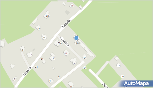 Otwock, Żurawia, 32, mapa Otwock