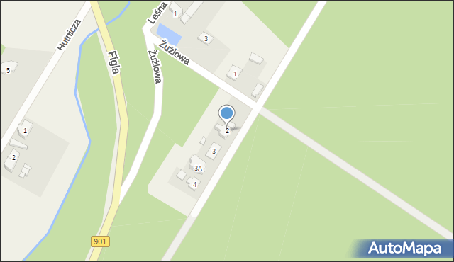 Pietraszów, Żużlowa, 2, mapa Pietraszów