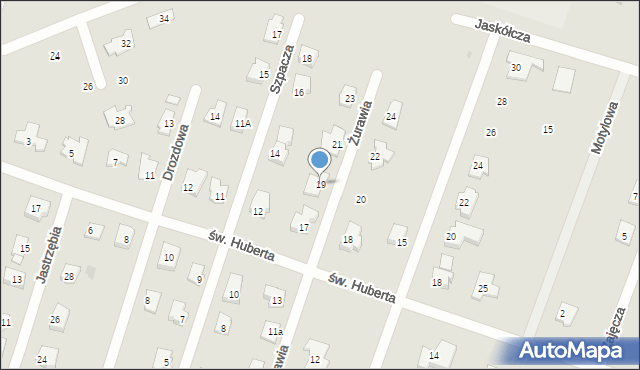 Płock, Żurawia, 19, mapa Płock