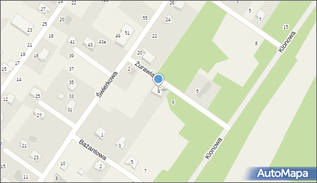 Pogorzel, Żurawia, 4, mapa Pogorzel