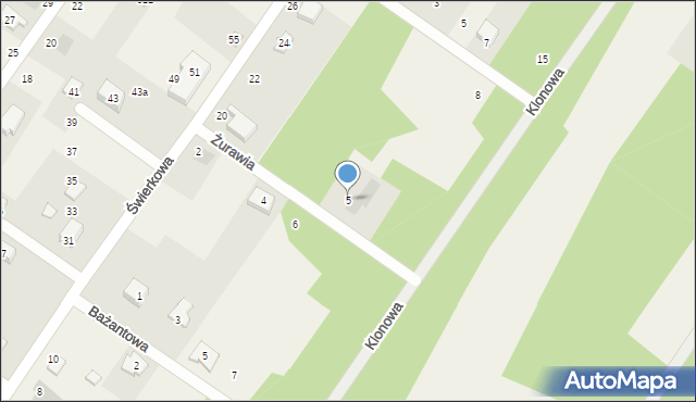 Pogorzel, Żurawia, 5, mapa Pogorzel