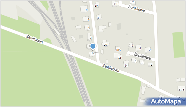 Polkowice, Żurawinowa, 1a, mapa Polkowice
