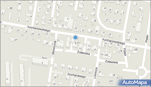 Pruszcz Gdański, Żuławska, 9, mapa Pruszcz Gdański