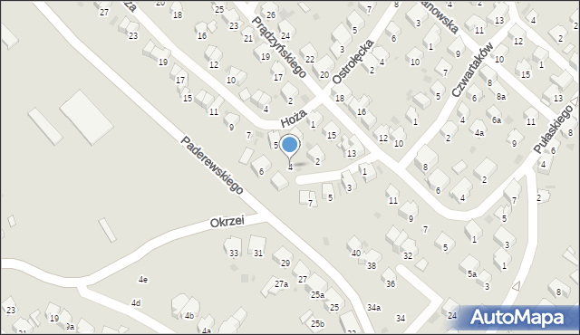 Przemyśl, Żulińskiego Romana, 4, mapa Przemyśla